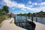 Boat Dock with Tiki Hut and Lift